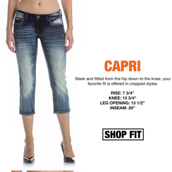 Rock Revival Angela Crop - Size 25 - Picture 12 of 16